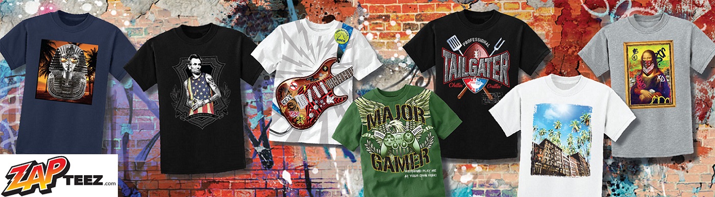 Zap Teez Shirts Header