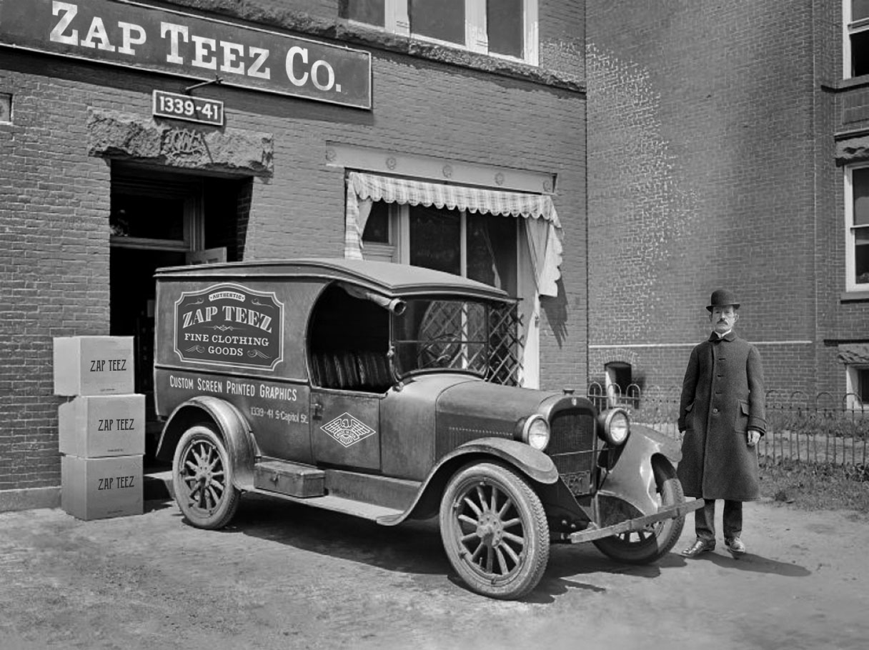 Zap Teez Vintage Car