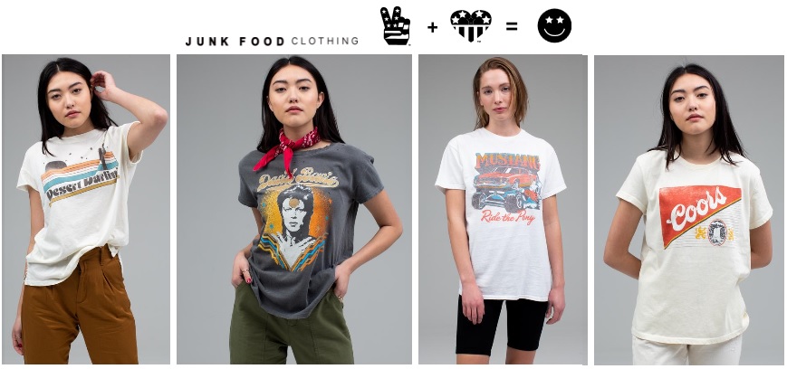Junk Food Clothing Graphic T-shirts